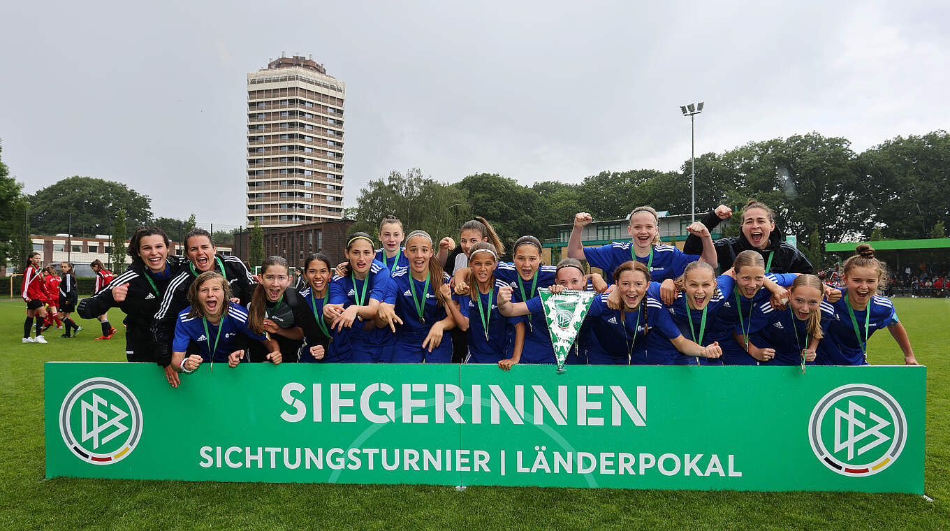 U 14 Juniorinnen Bayern holt Länderpokal DFB Deutscher Fußball