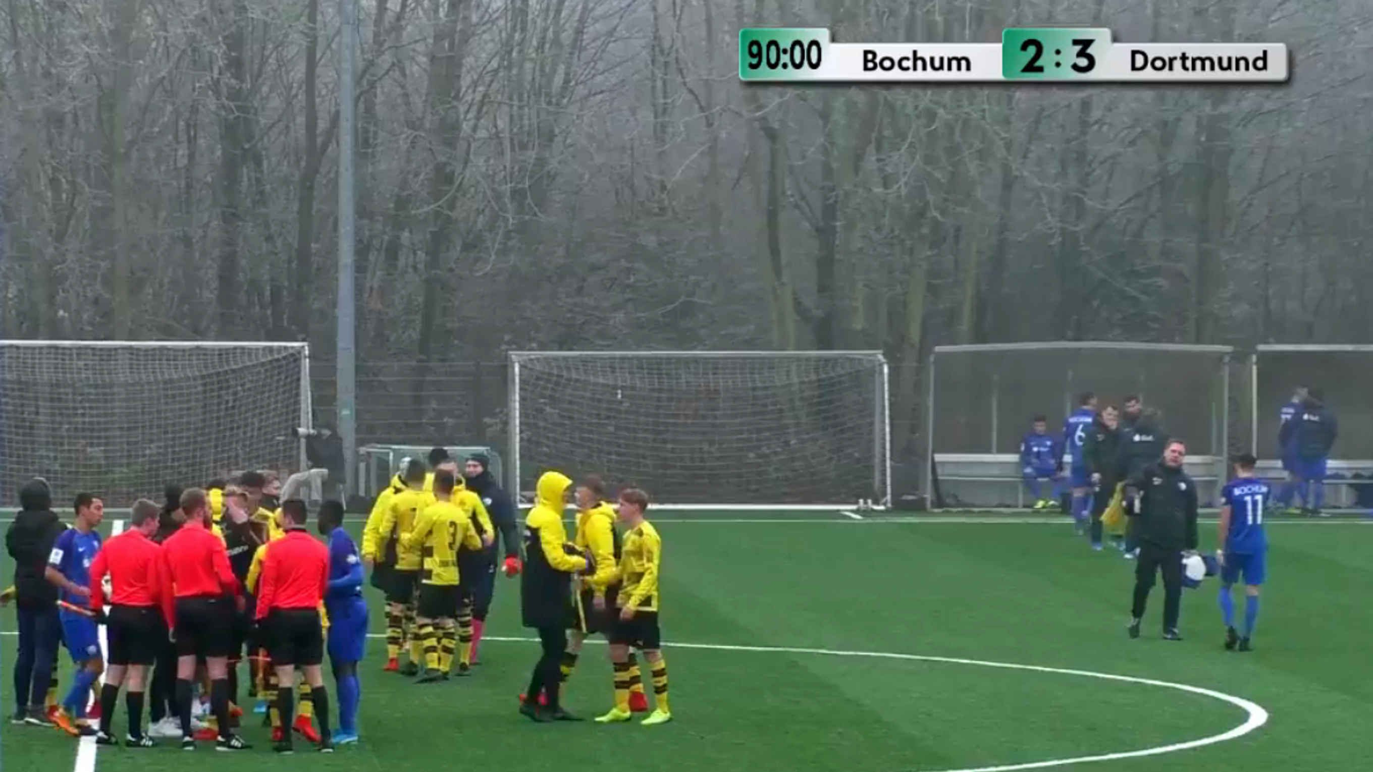 Jubel nach dem Schlusspfiff: Dortmund schlägt Bochum © DFB-TV