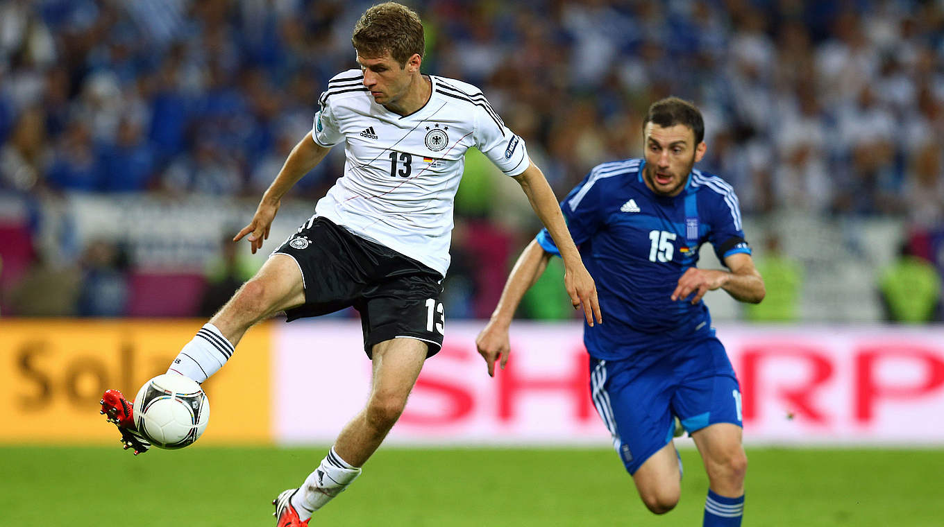 EM-Viertelfinale 2012 : Müller siegt mit dem DFB-Team gegen Griechenland © imago sportfotodienst