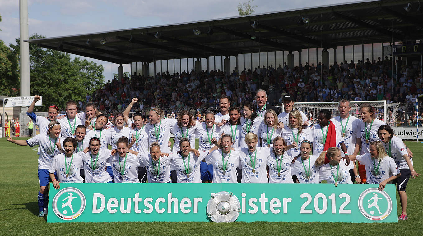 Der 1. FFC Turbine Potsdam wurde zum vierten Mal in Folge Deutscher Meister. © Copyright:  Bongarts/GettyImages