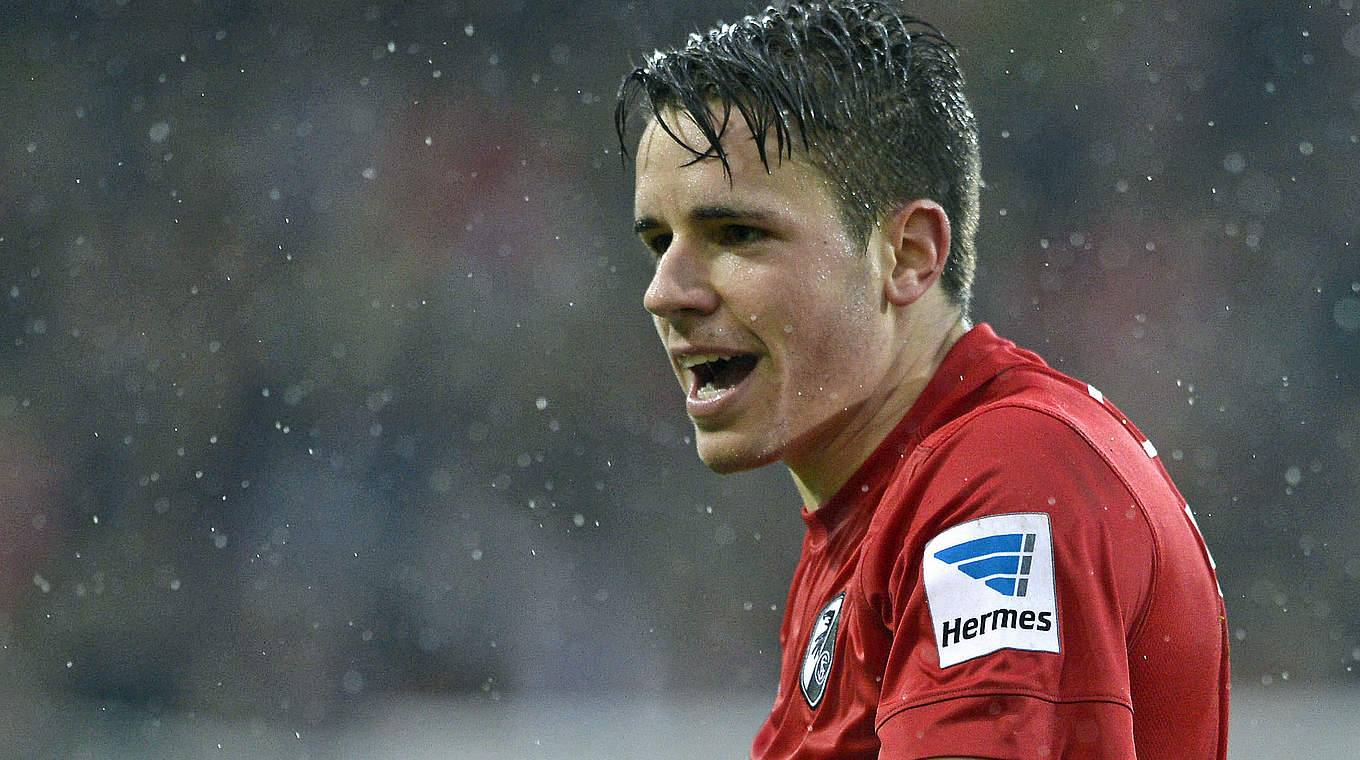 Christian Günter im Spiel SC Freiburg gegen den FC Augsburg © 2014 Getty Images