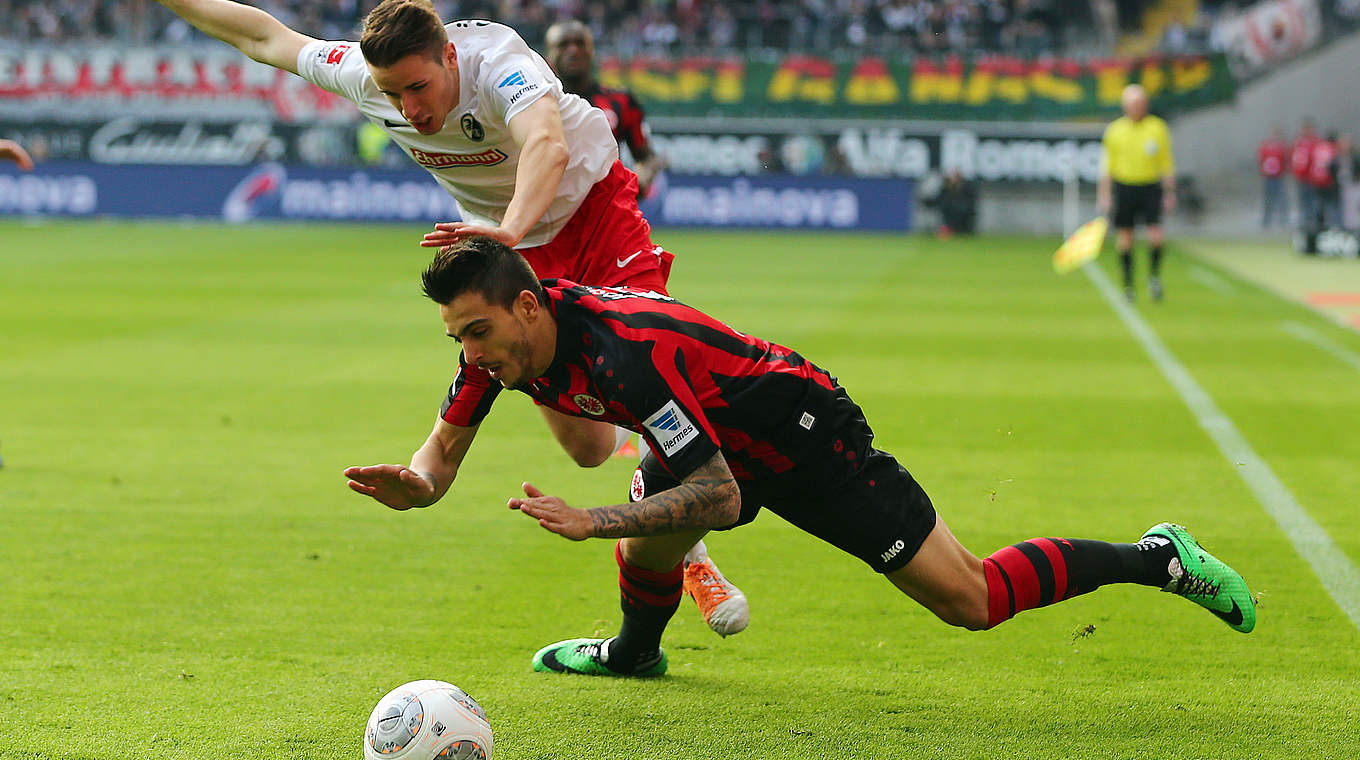 Christian Günter im Spiel gegen Eintracht Frankfurt © 2014 Getty Images