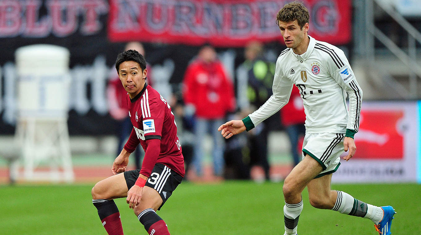 Nächster Streich: Thomas Müller (r.) und Co. treten in Hannover an © 2014 Getty Images