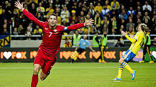 Traf per Doppelpack für Portugal gegen Kamerun: Cristiano Ronaldo © 