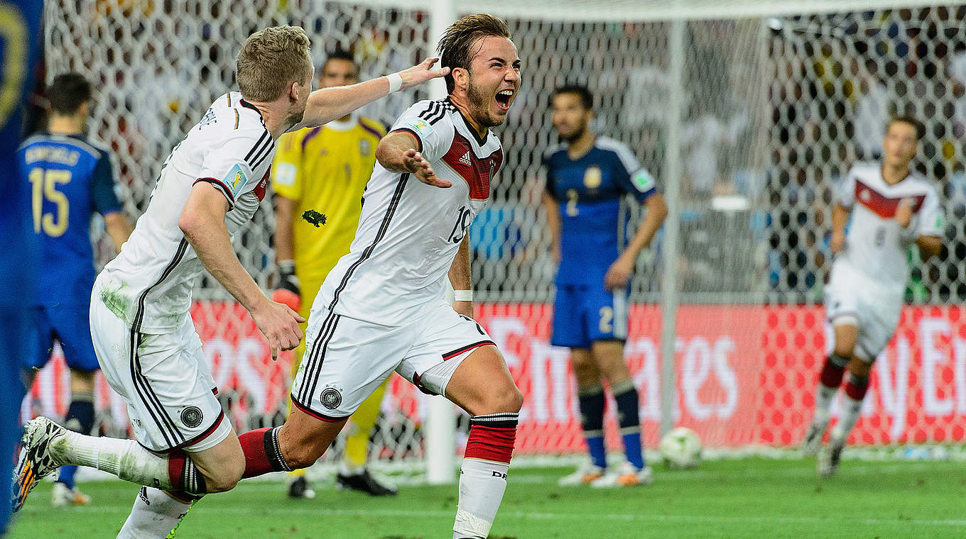 Erlösung in Rio: Mario Götze schießt das DFB-Team zum Titel © 2014 Getty Images