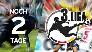 Der Countdown läuft - noch zwei Tage: Am Wochenende geht die 3. Liga los © DFB