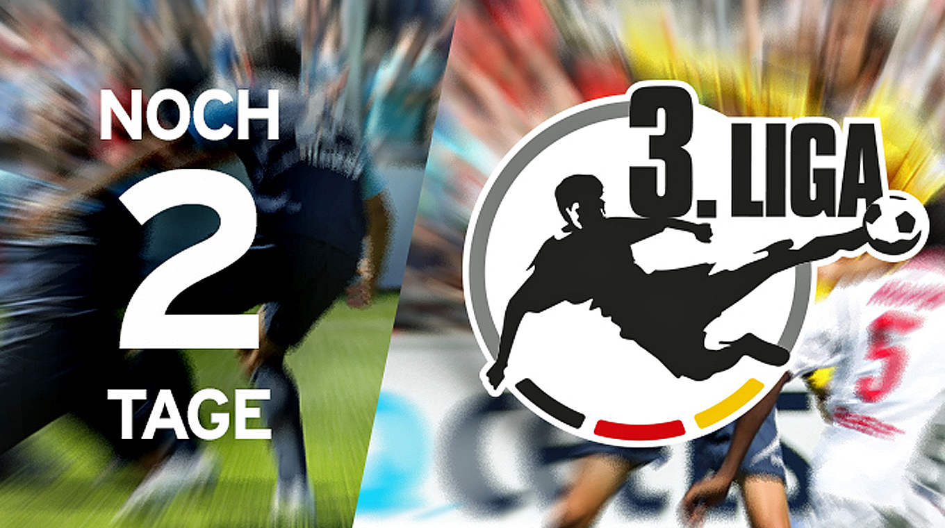 Der Countdown läuft - noch zwei Tage: Am Wochenende geht die 3. Liga los © DFB