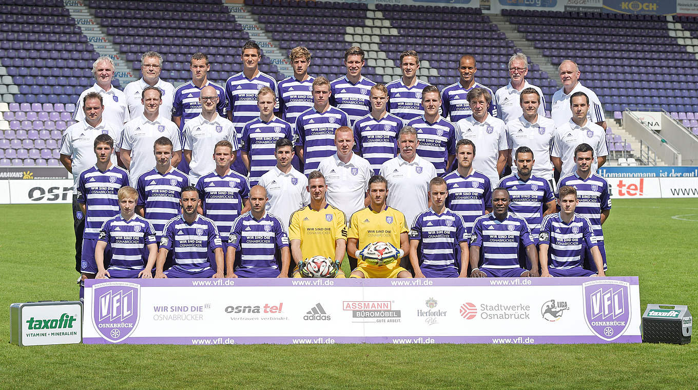Neue Saison: das Team des VfL Osnabrück © 2014 Getty Images