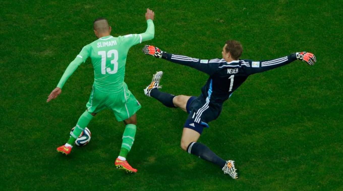 Manu der Libero: Ausflug gegen Algerien. © 2014 Getty Images