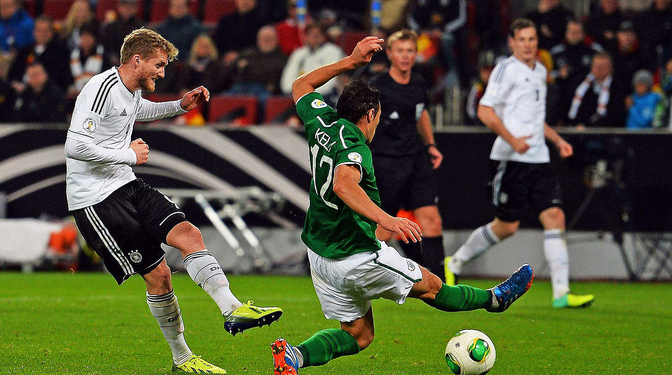 Beim letzten Sieg in der WM-Quali gegen Irland treffsicher: André Schürrle © 2013 Getty Images