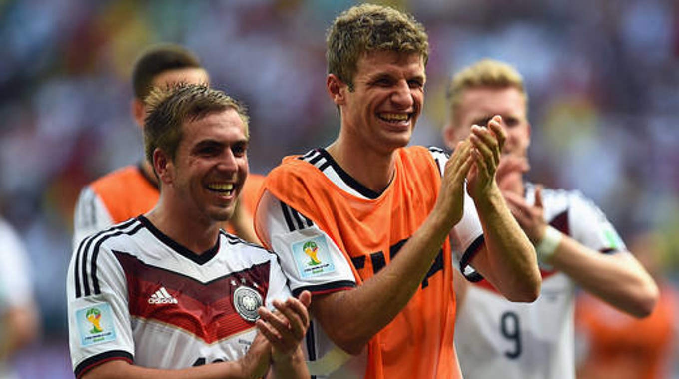 Auf Platz vier und fünf: Thomas Müller und Philipp Lahm (l.) © Bongarts/GettyImages