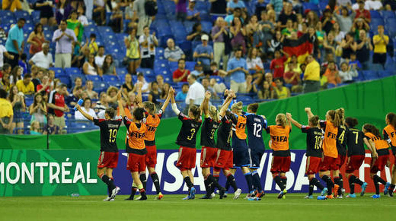 Ins WM-Viertelfinale eingezogen: die deutschen U 20-Frauen © FIFA/Getty Images