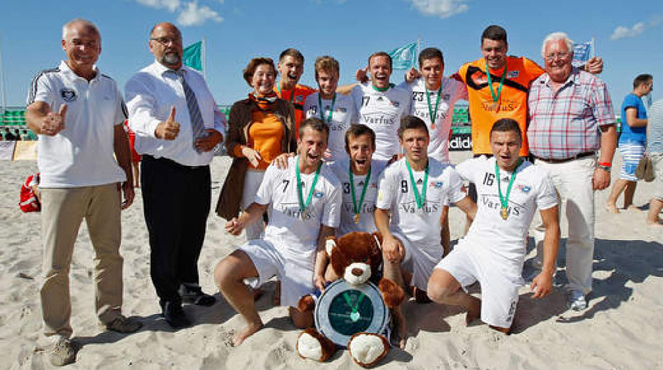 Reist als Titelverteidiger an: das Beach Soccer Team Chemnitz © Bongarts/GettyImages