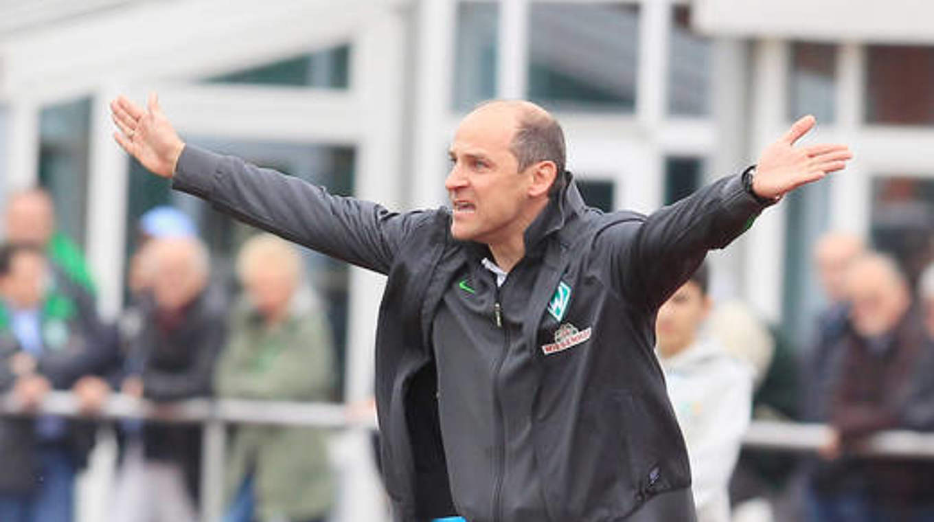 Mit Rückenwind in den Spieltag: Werder II und Coach Skripnik © Bongarts/GettyImages