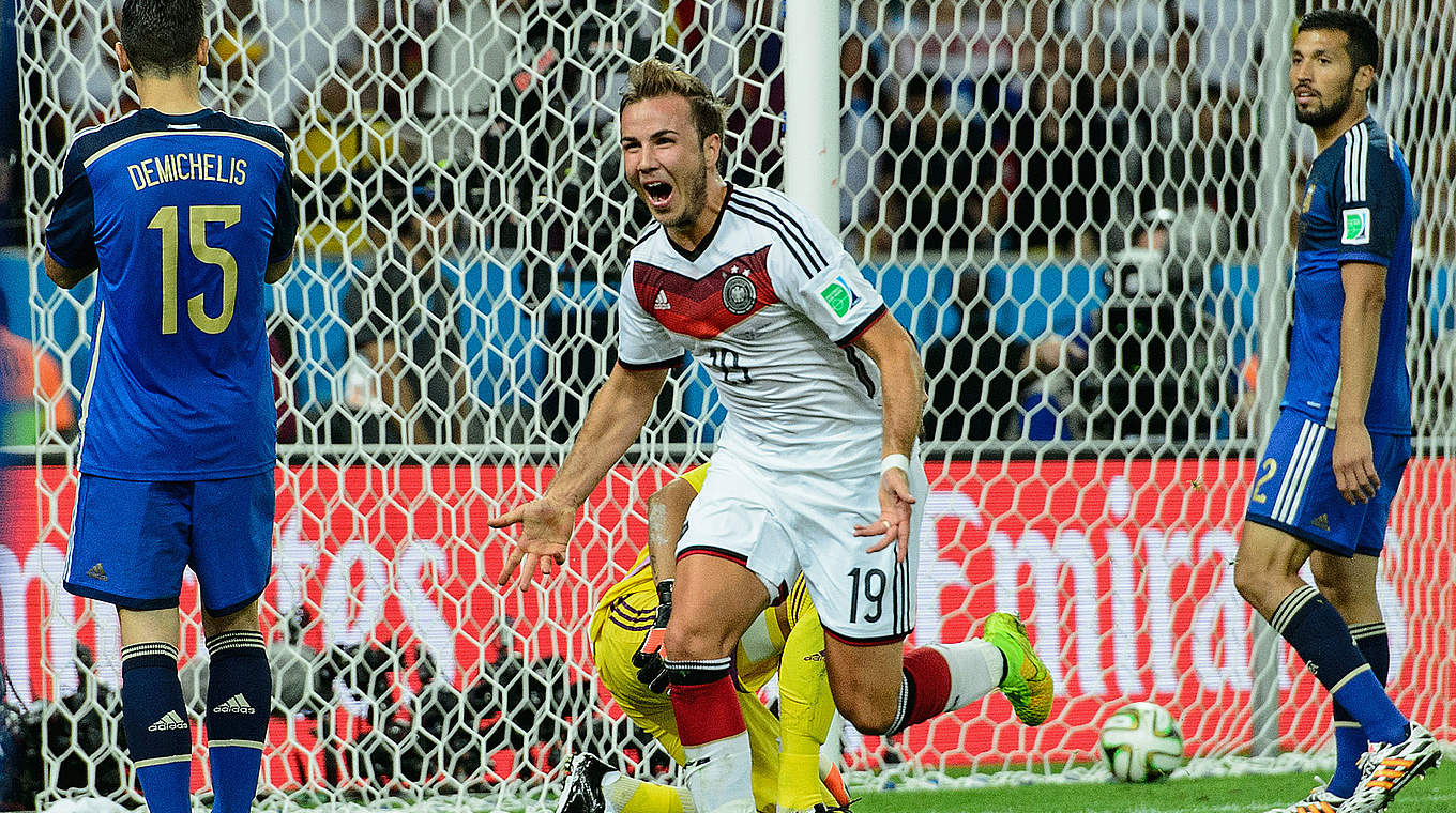 Zum Treffer des Turniers gewählt: Mario Götzes Tor im WM-Finale © 2014 Getty Images