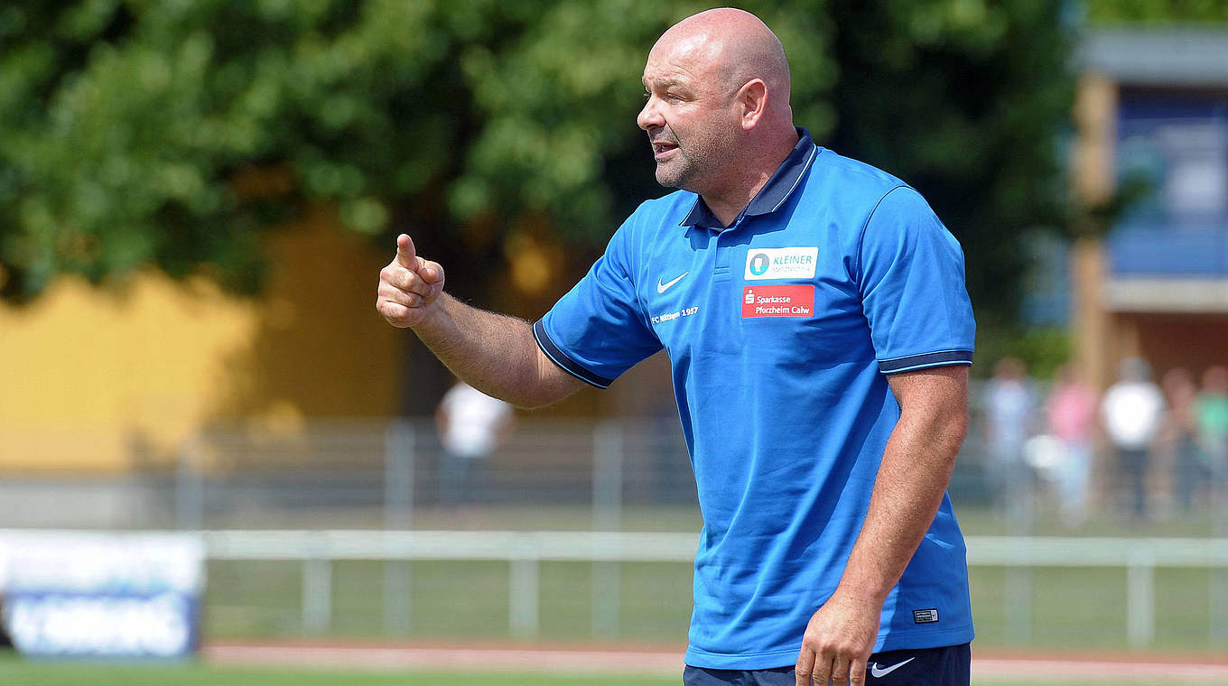FCN Trainer Michael Wittwer: "Meine Spieler müssen lernen, dass Fehler in der Regionalliga noch härter bestraft werden" © imago/Eibner