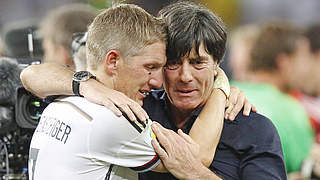 Der Trainer und sein neuer Anführer: Löw und Schweinsteiger (v.r.) in Rio © imago/ActionPictures