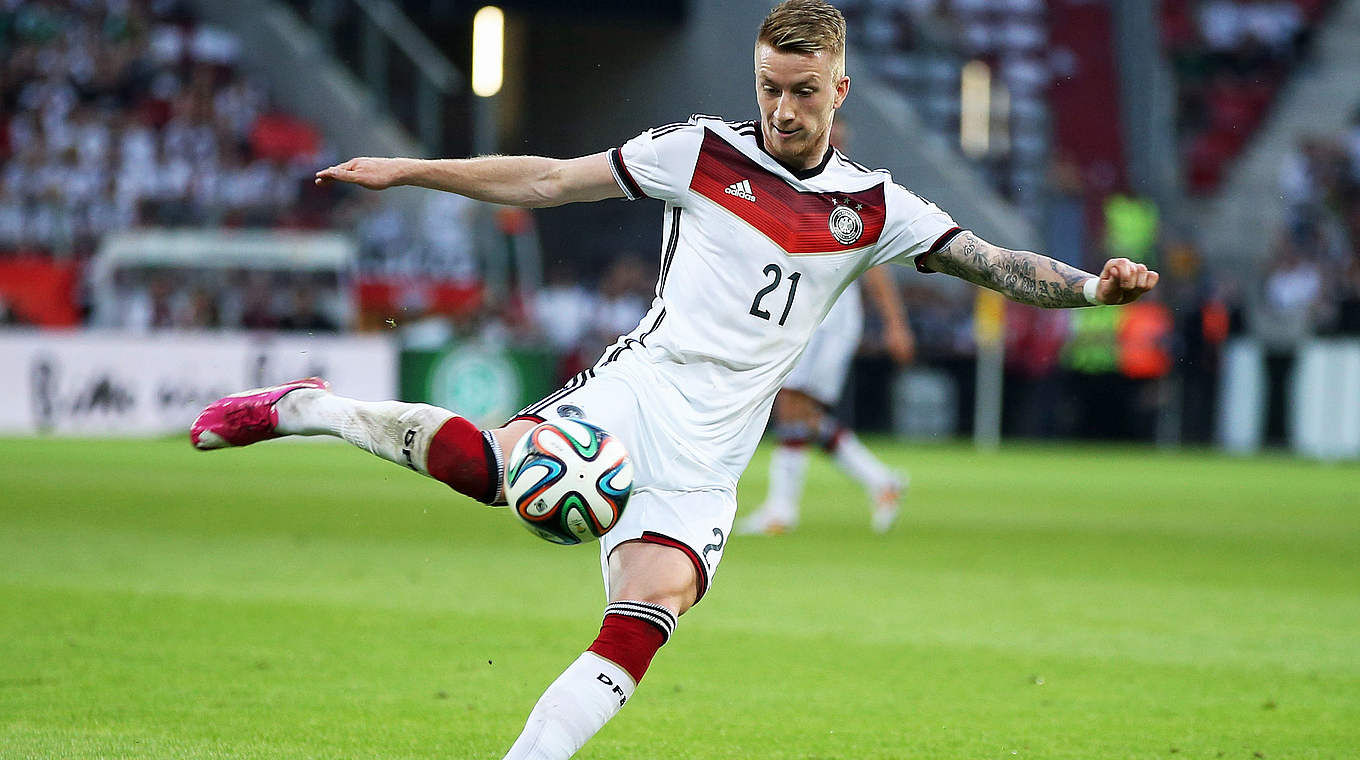 Marco Reus returns to the squad after injury © 2014 Getty Images