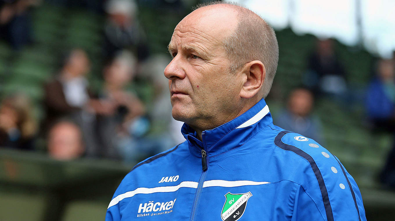 Sieg gegen Ex-Klub: Rödinghausen-Trainer Mario Ermisch © 2014 Getty Images