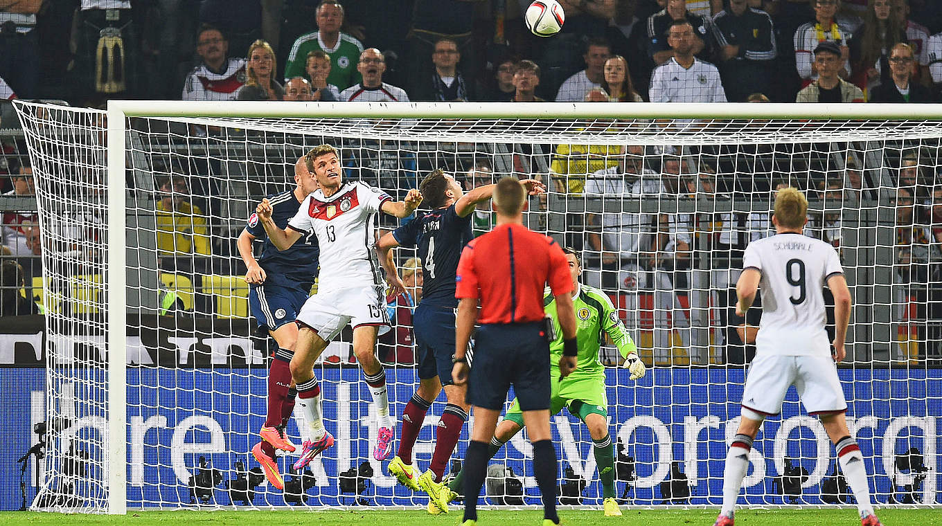 Brace against the Scottish national team: Thomas Müller © 2014 Getty Images