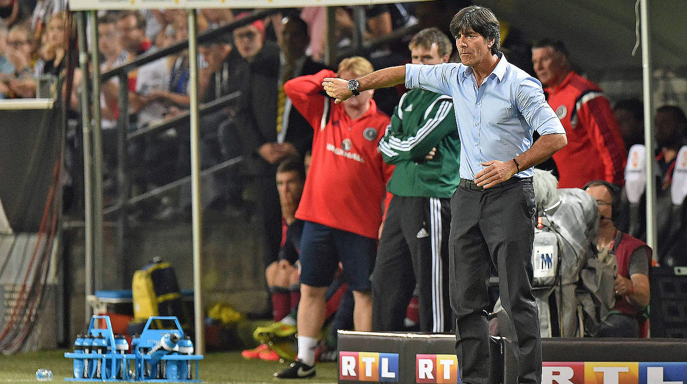 National coach Löw (right): "It was clear the match would be difficult" © imago/Revierfoto