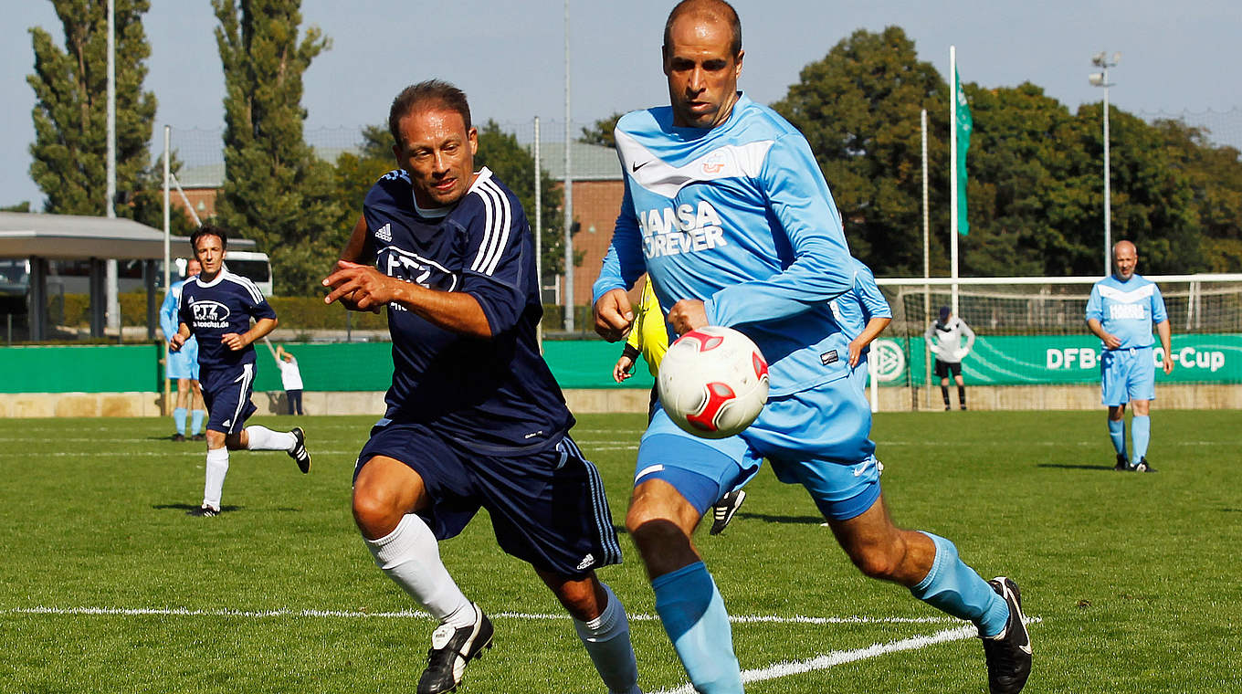 Beinlich (v.) und Hansa: Dritter Erfolg in Berlin? © 2012 Getty Images