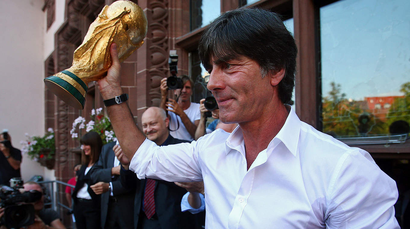 Großer Empfang in Freiburg: Bundestrainer  Löw © 2014 Getty Images