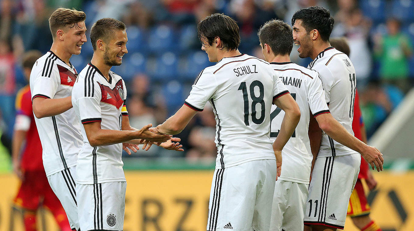 Leitner (second from left): "That was absolutely fantastic" © 2014 Getty Images