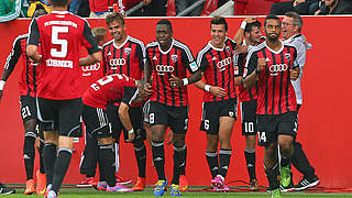 FC Ingolstadt are riding high at the top of the 2. Bundesliga table © 2014 Getty Images