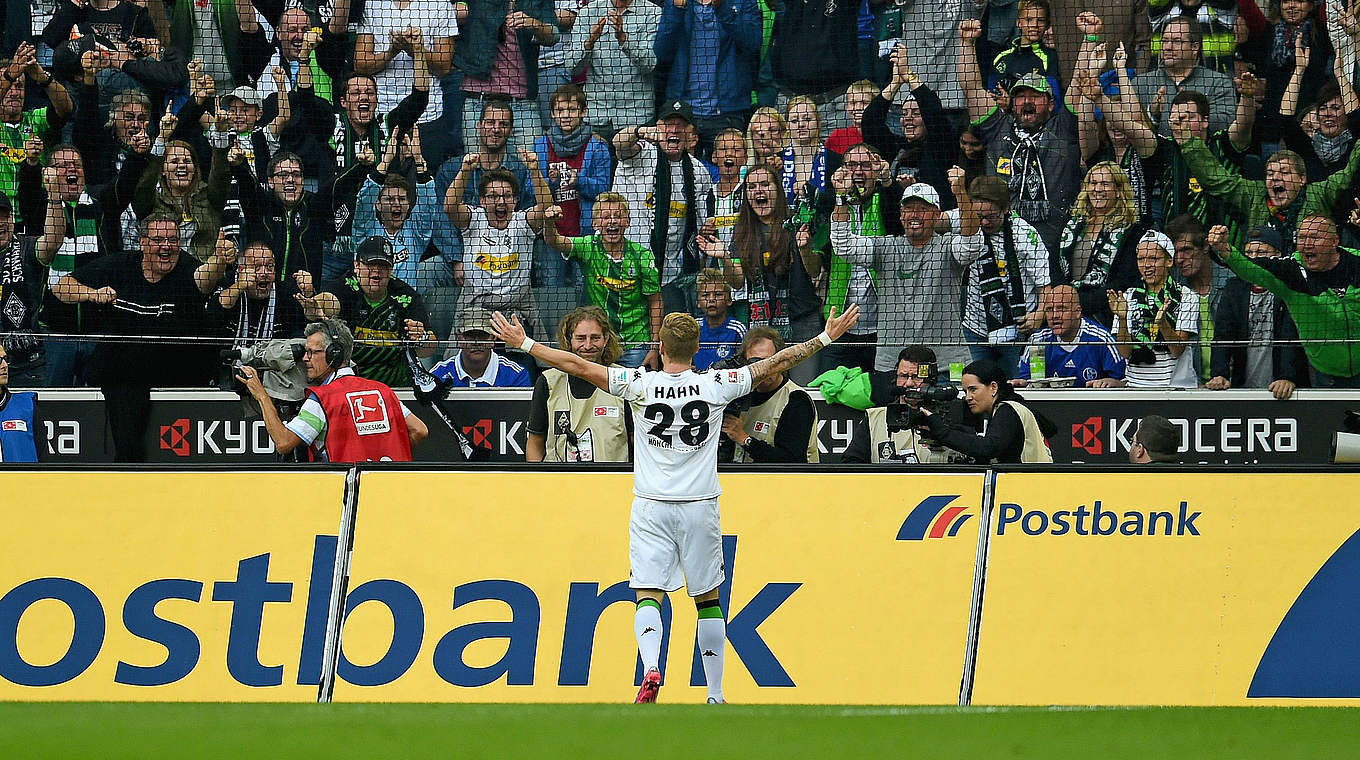 Gegen Schalke 04 zwei Mal erfolgreich: André Hahn © 2014 Getty Images