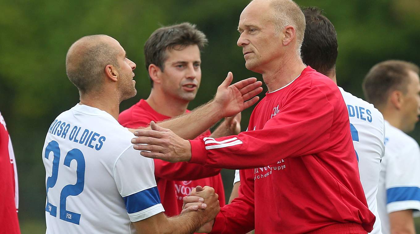 Starke Gegner: Uwe Sudmann (r.) mit Stefan Beinlich. © Getty Images