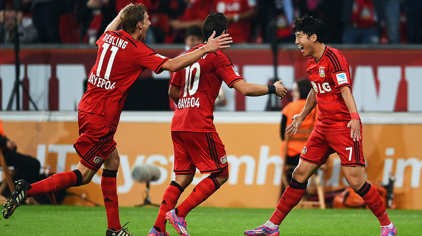 Stefan Kießling (l.): "Haben einfach eine geile Truppe" © 2014 Getty Images