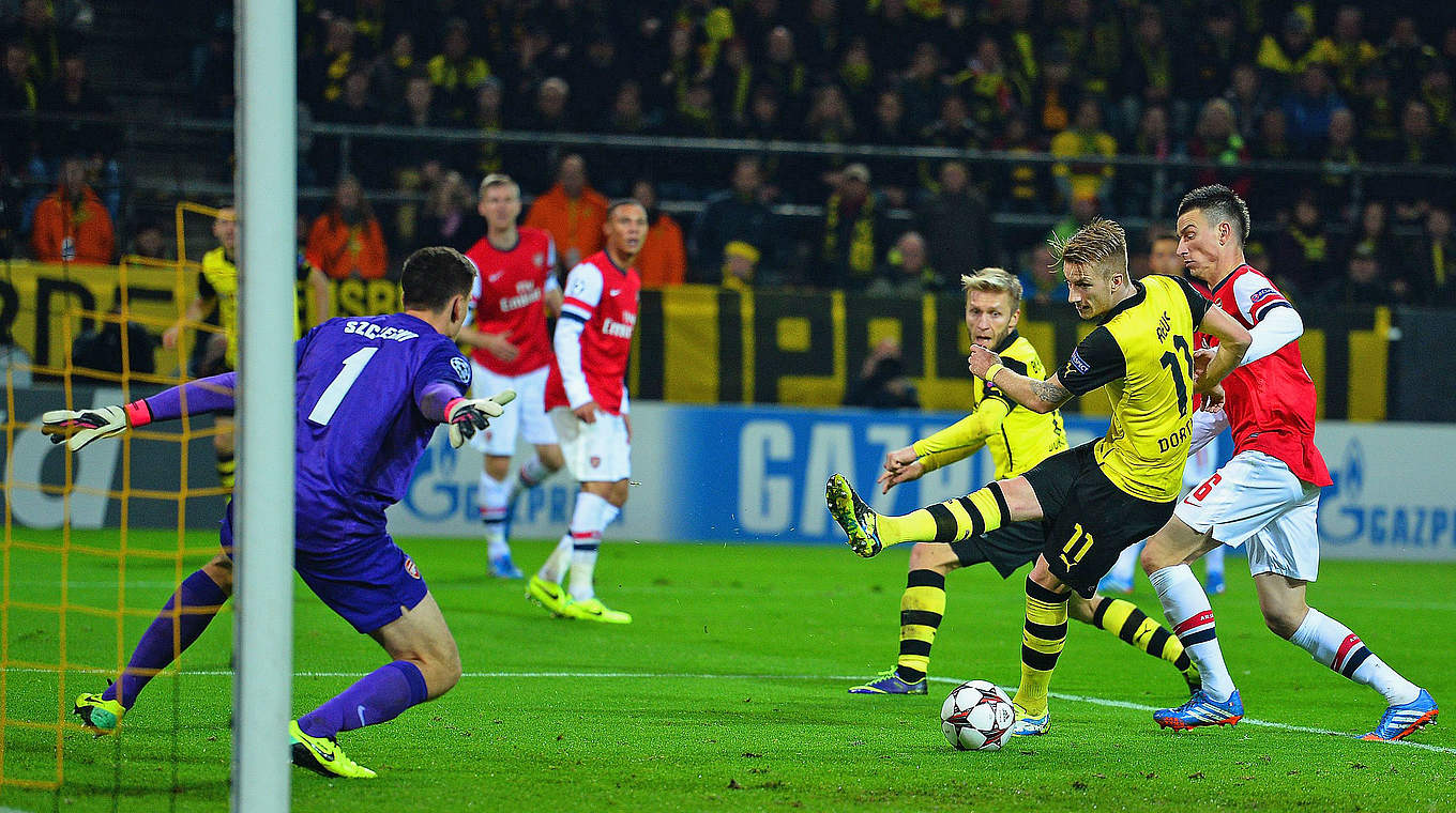 Sechs Duell auf Europas Bühne seit 2002/2003: Dortmund gegen Arsenal © 2013 Getty Images