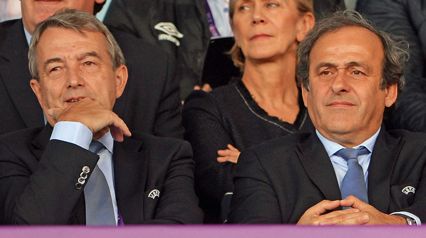 Niersbach zu Platini: "Ob er den Schritt macht, ist seine ureigene Entscheidung" © 2014 Getty Images