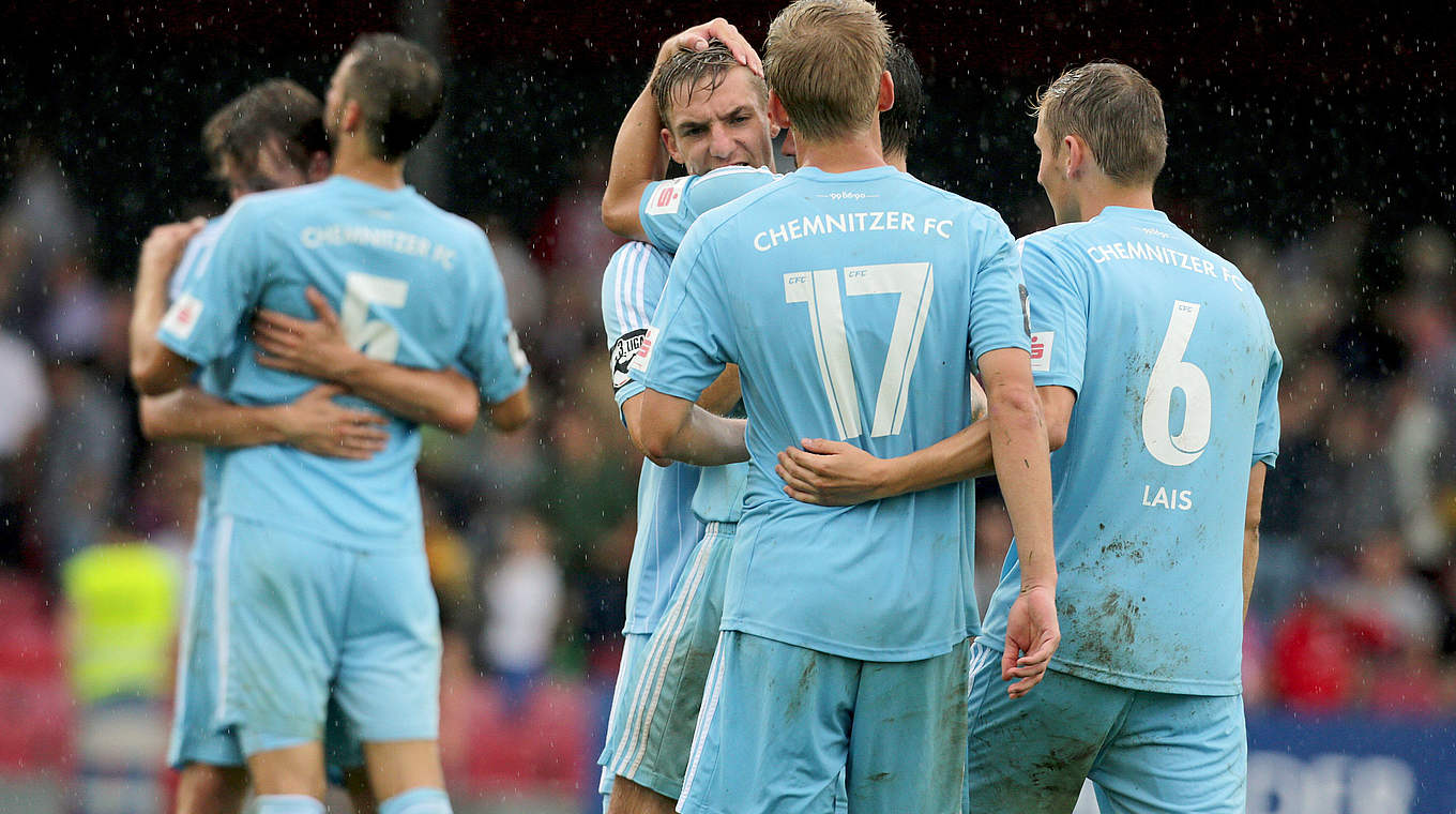 Hat die Spitze im Visier: Der Chemnitzer FC © 2014 Getty Images