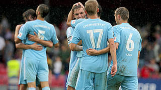 Hat die Spitze im Visier: Der Chemnitzer FC © 2014 Getty Images