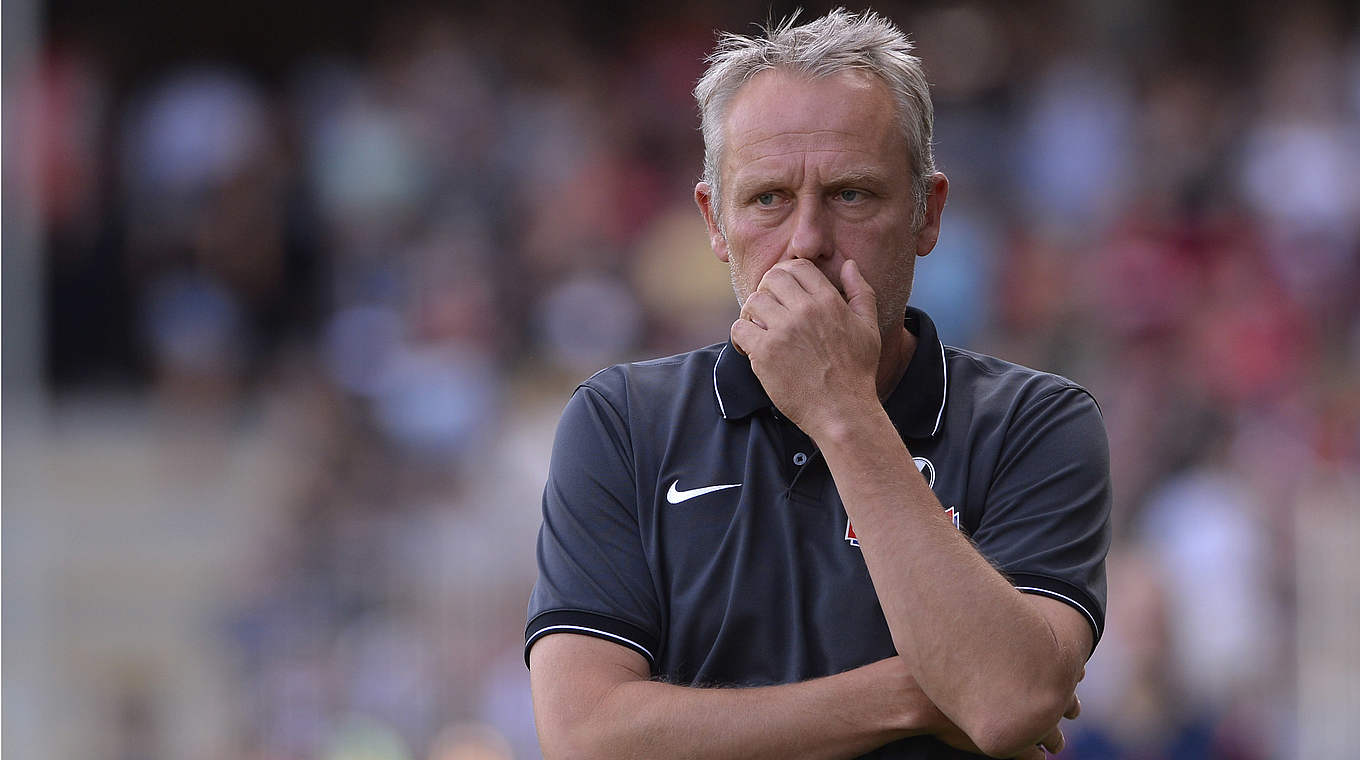 Bangt um sein Sturmpersonal: Freiburg-Trainer Streich © 2014 Getty Images