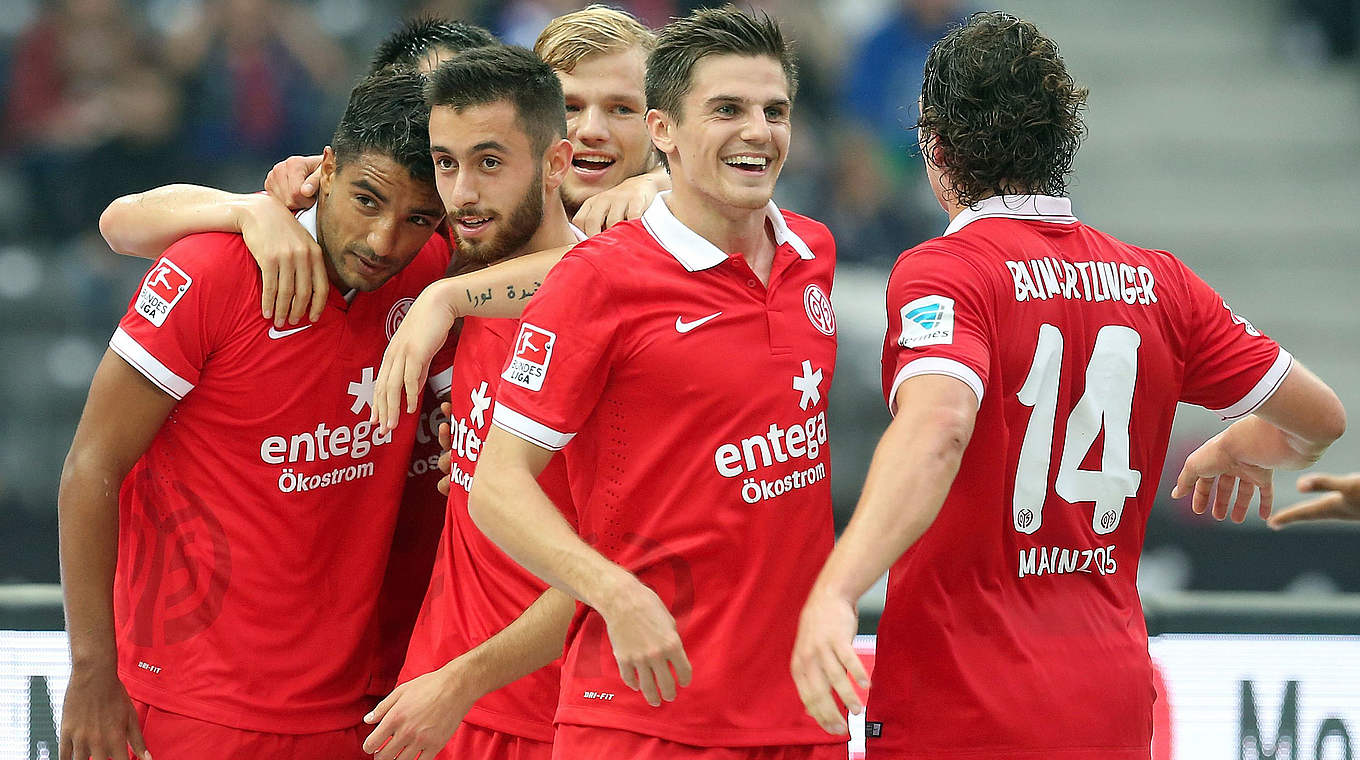 Gut eingefügt in Mainz: Jonas Hofmann (2.v.r.) © 2014 Getty Images