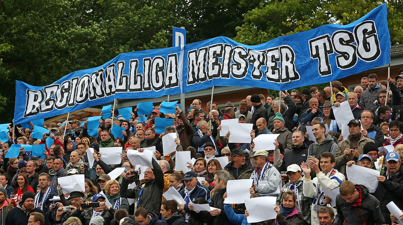 Gegen Zwickau in der Pflicht: Meister TSG Neustrelitz © 2014 Getty Images