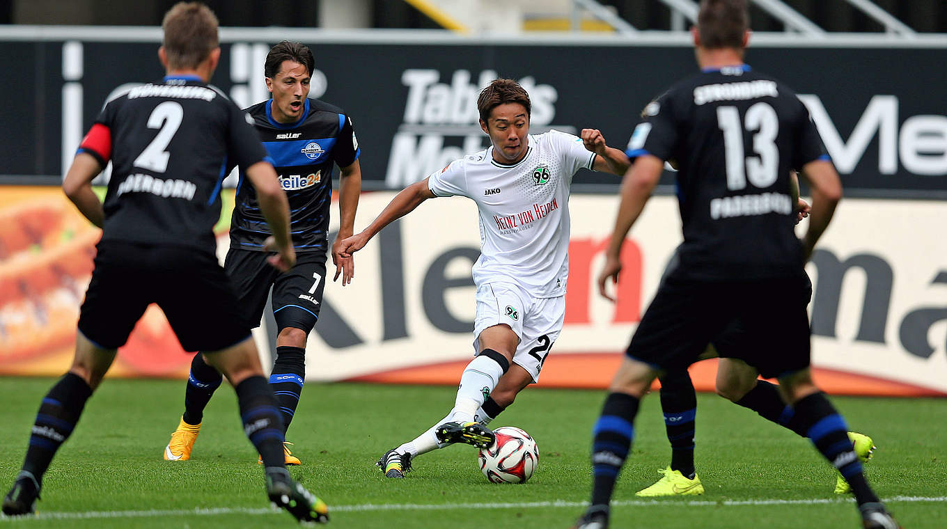 Muss bei Hannover vorerst passen: Hiroshi Kiyotake (M.) © 2014 Getty Images