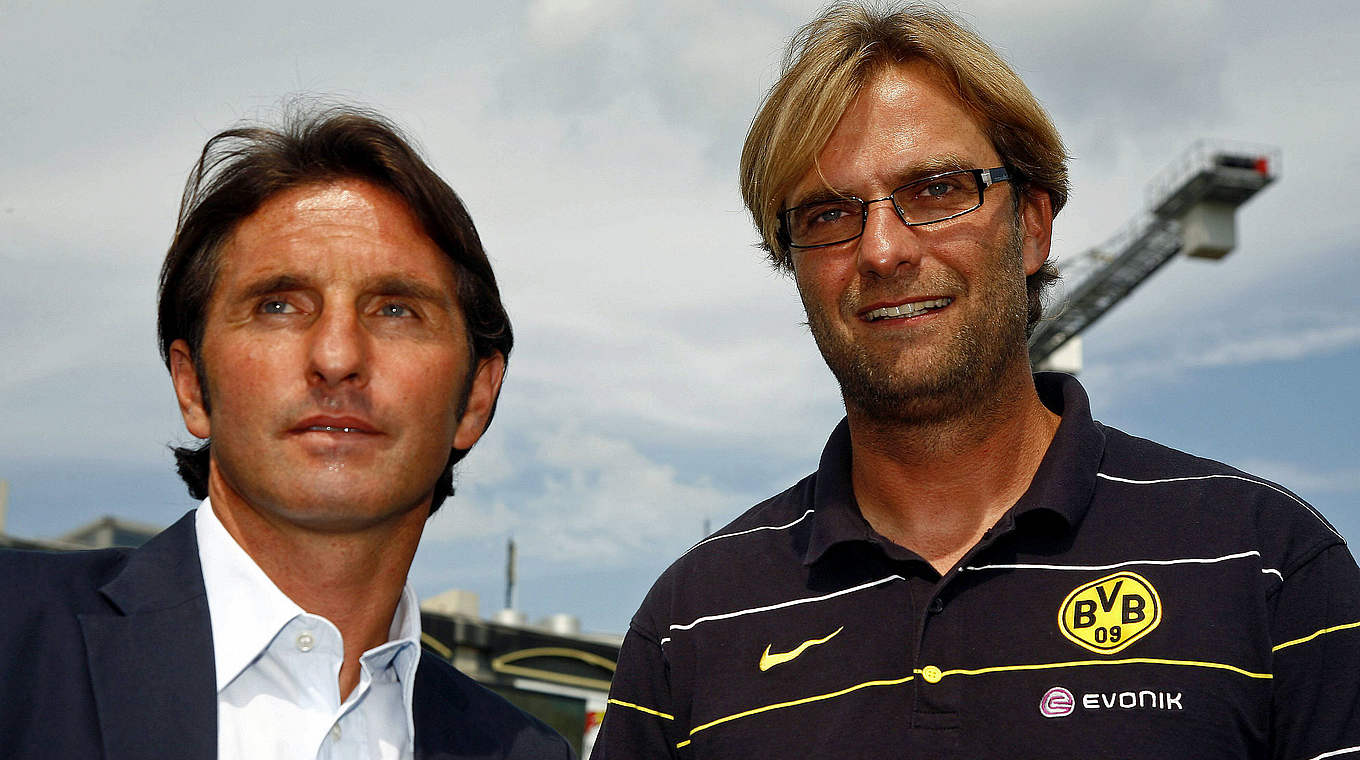 Trainerkollegen: Klopp und Labbadia (l.) 2008 © imago sportfotodienst