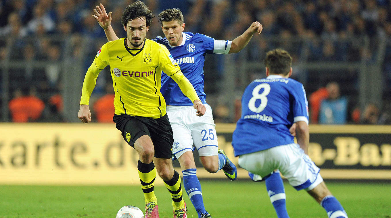 Hummels (l.) gegen Schalkes Huntelaar (h.): "Das Derby ist einfach geil" © imago/Team 2