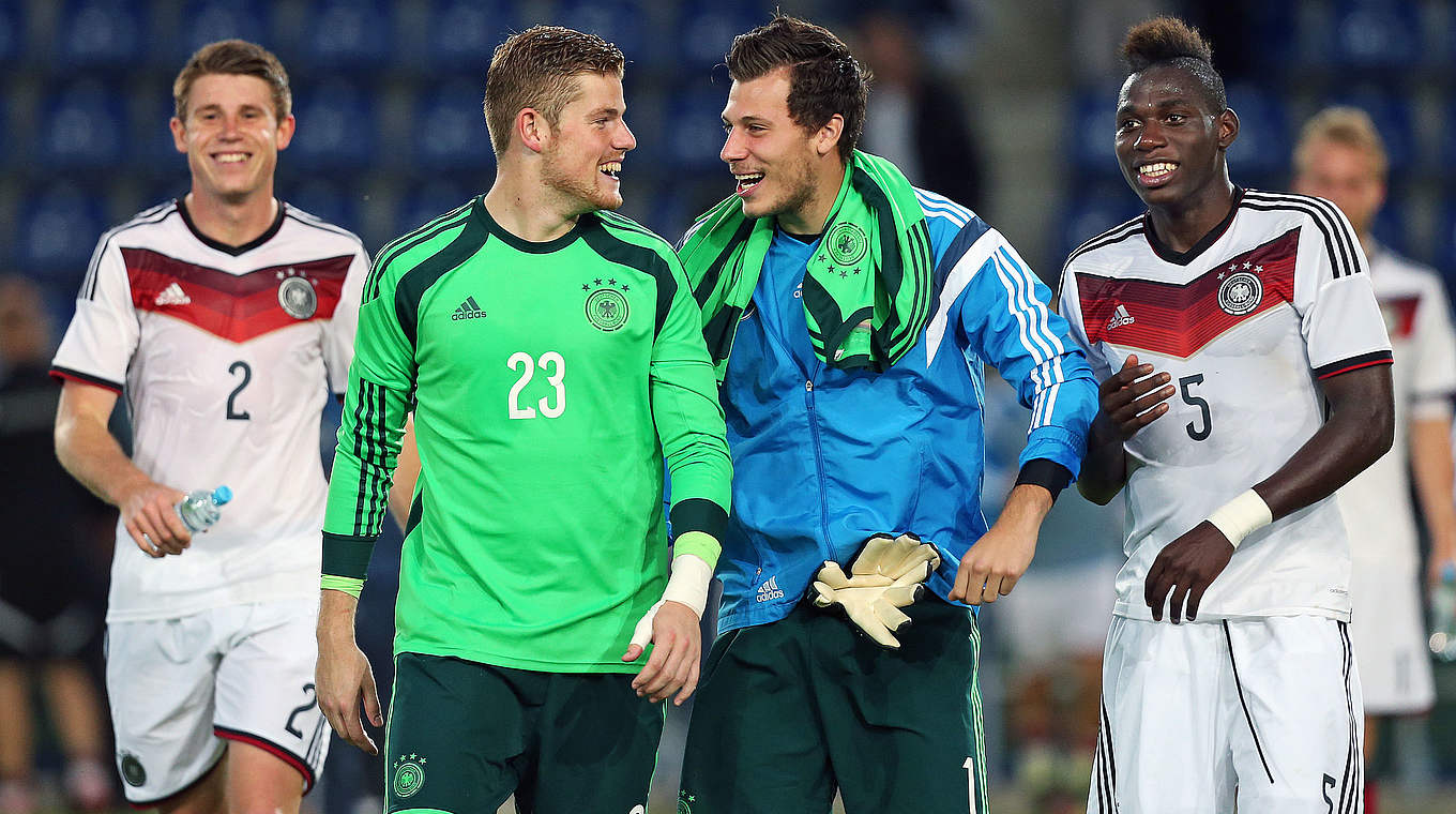 Feste Größe auch bei der U 21: Timo Horn (2. v. l.) © 2014 Getty Images