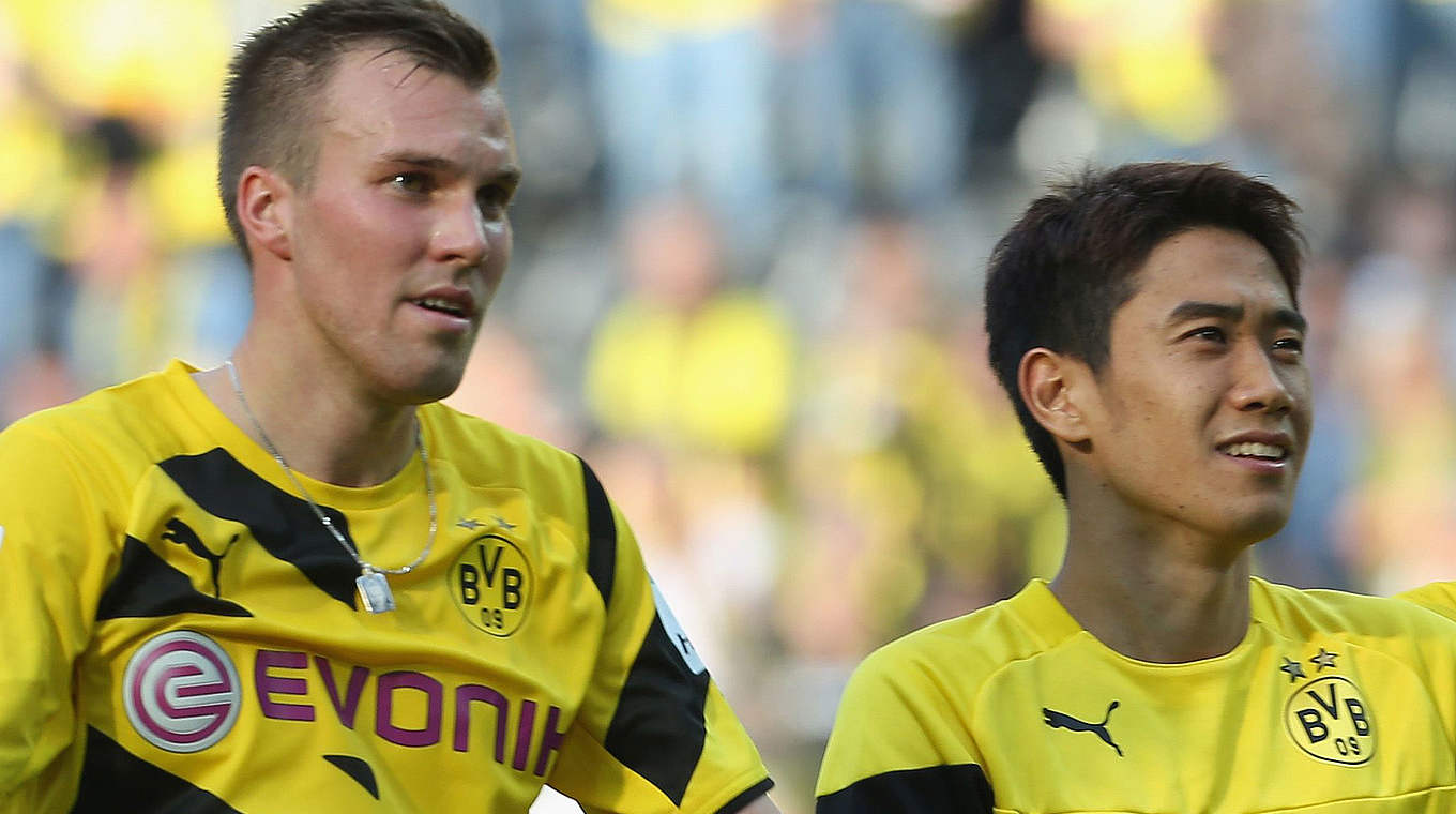 Ergänzen sich blendend: Kevin Großkreutz (l.) und Shinji Kagawa © 2014 Getty Images