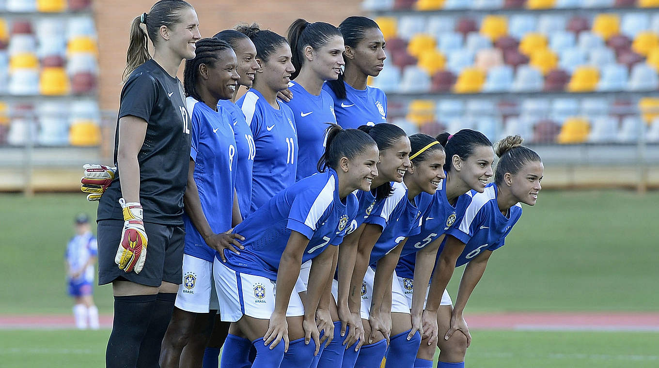 In Kanada dabei: die brasilianische Frauen-Nationalmannschaft © 2014 Getty Images