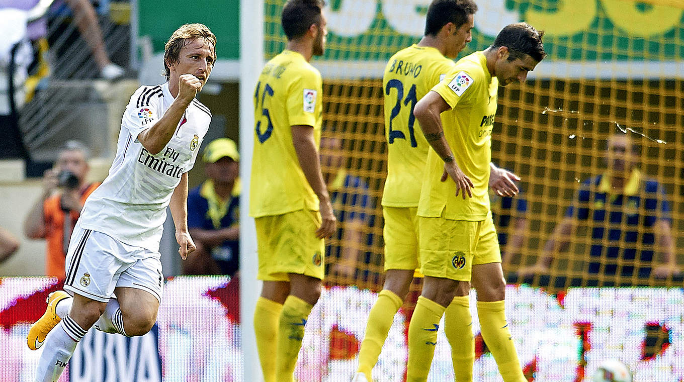 Traf zur Führung für Real: Luka Modric (l.) © 2014 Getty Images