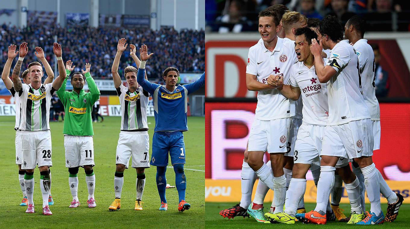 Meistens euphorisch: Mönchengladbach und Mainz © 2014 GettyImages