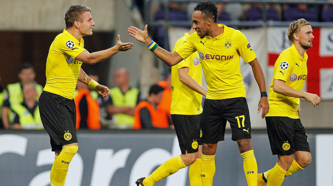 Zweites Spiel, zweiter Sieg: Dortmund jubelt in der "Königsklasse" © 2014 Getty Images