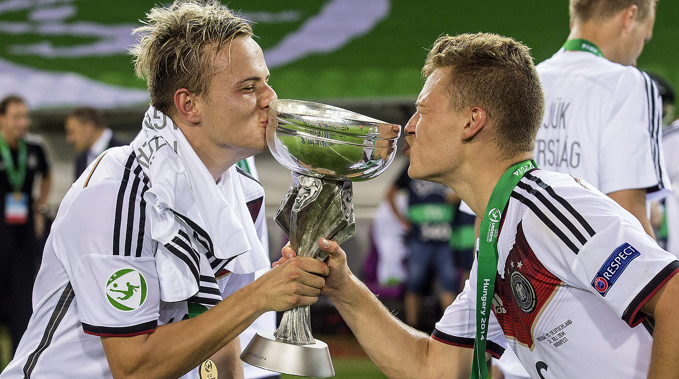Europameister mit den U 19-Junioren: Joshua Kimmich (r.) © 2014 Getty Images