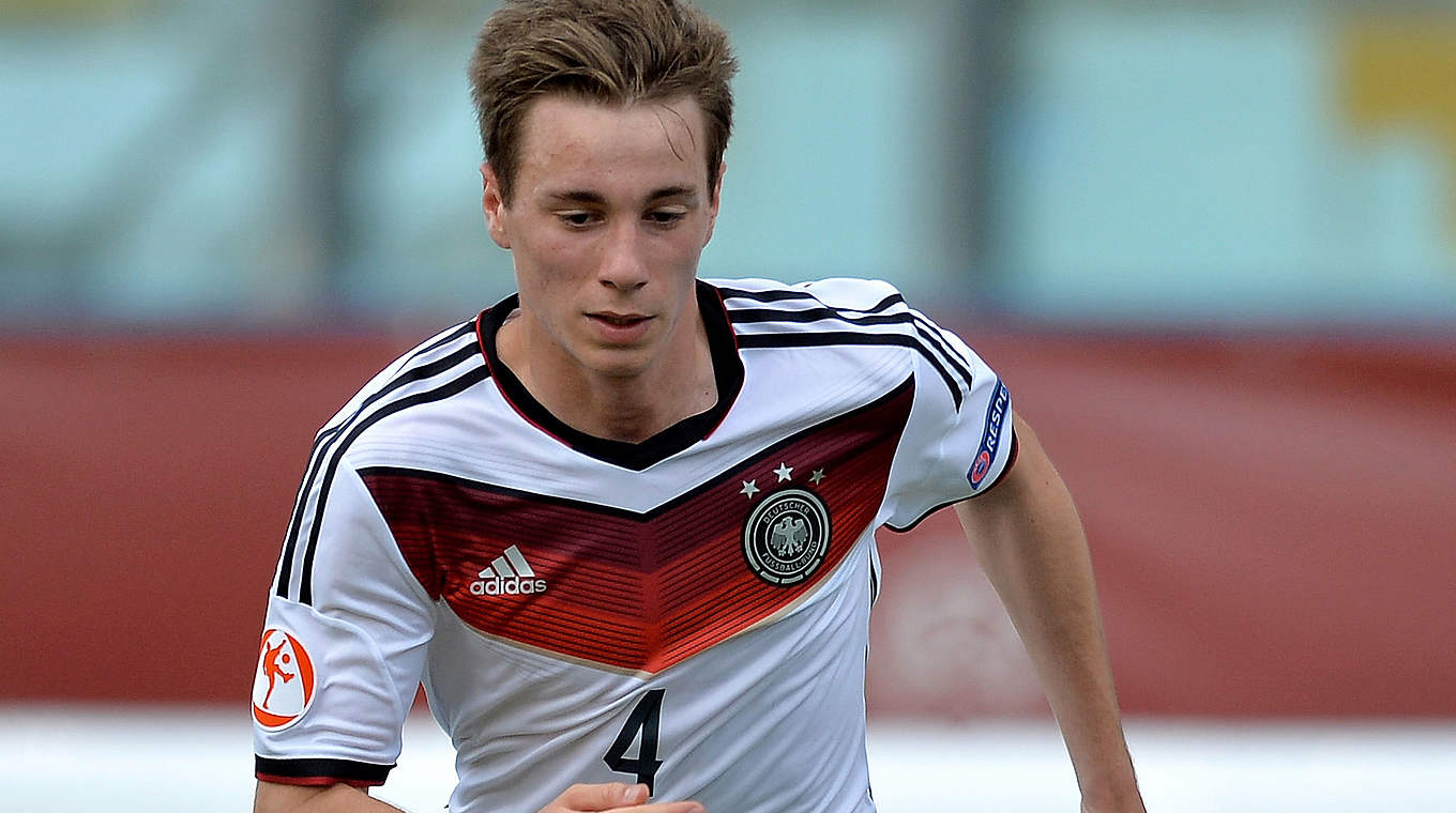 Bis 2018 beim KSC: U 17-Nationalspieler Matthias Bader © 2014 Getty Images